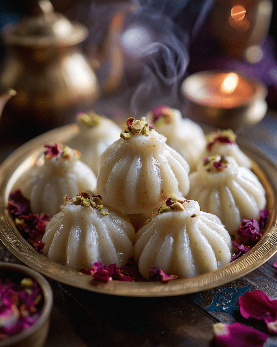 Gulkand Stuffed Modak – Floral, Sweet & Trendy