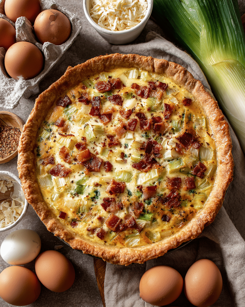 Bacon Leek Quiche – Savory and Crowd-Pleasing
