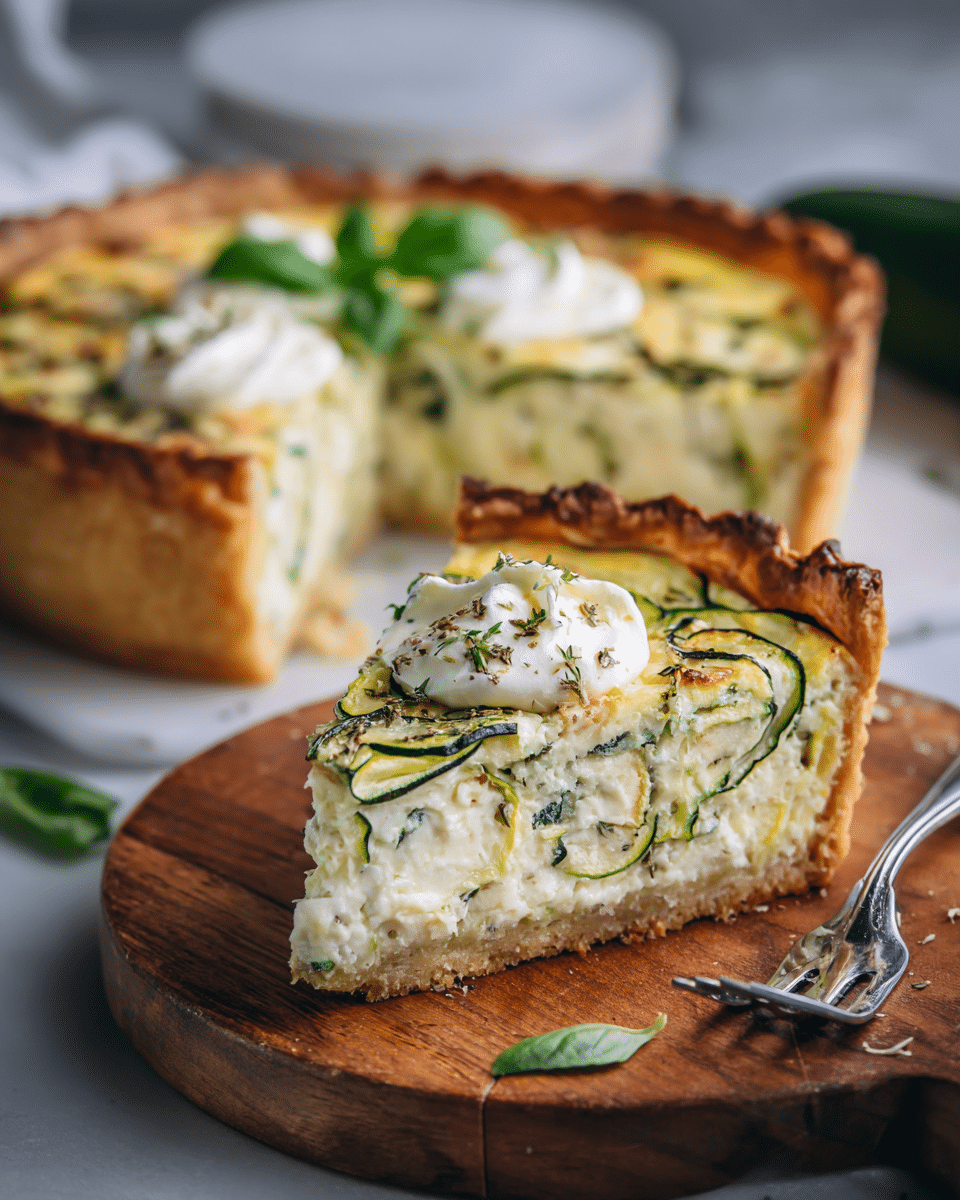 Zucchini Goat Cheese Quiche – Light, Creamy & Low-Carb