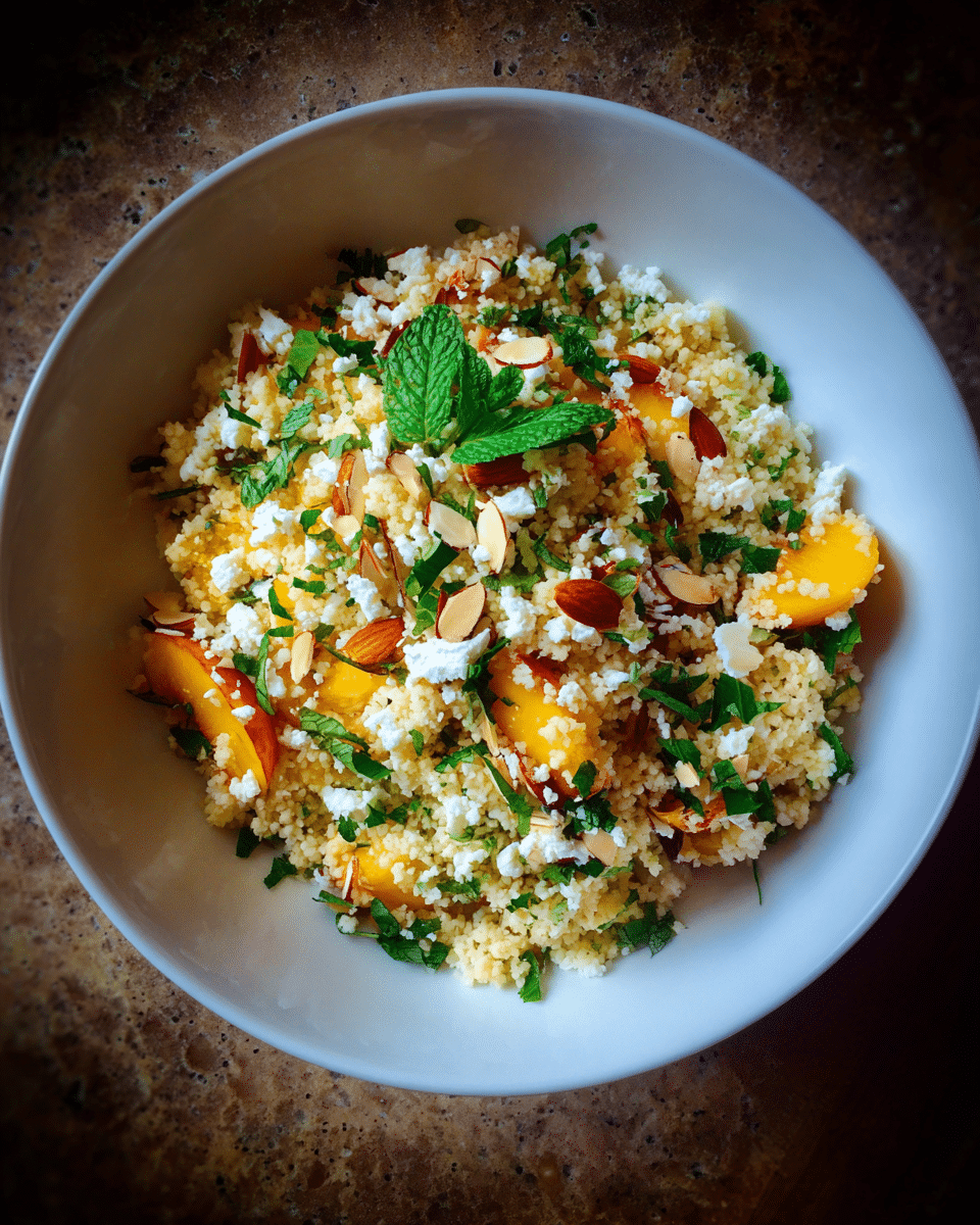 Peaches and Herb Couscous Bowl