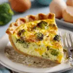 Broccoli Cheddar Quiche – Easy, Cheesy, and Kid-Approved