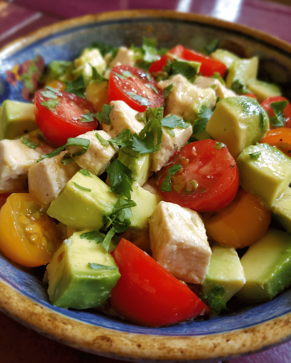 Avocado Chicken Salad – Healthy No-Mayo Option