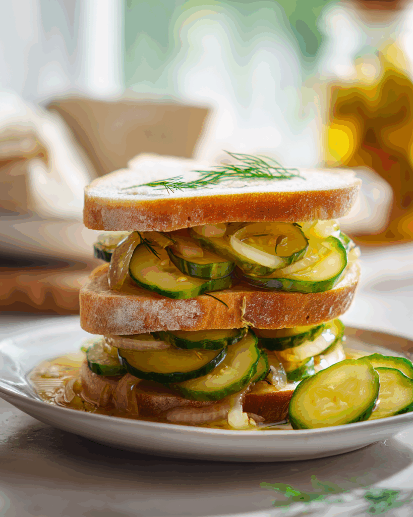 Bread and Butter Pickle Slices – Perfect for Sandwiches & Burgers