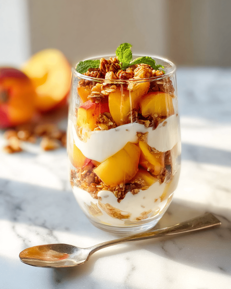 Peach Yogurt Parfait – Layered, Light, And Easy To Prep