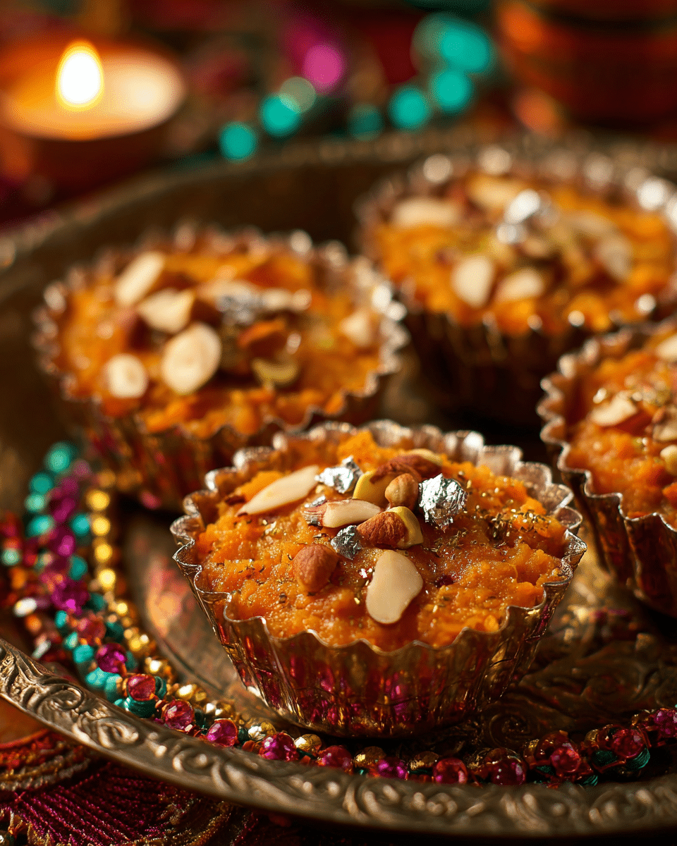 Gajar Halwa Cups – Carrot-Based Sweet with Rakhi Vibes