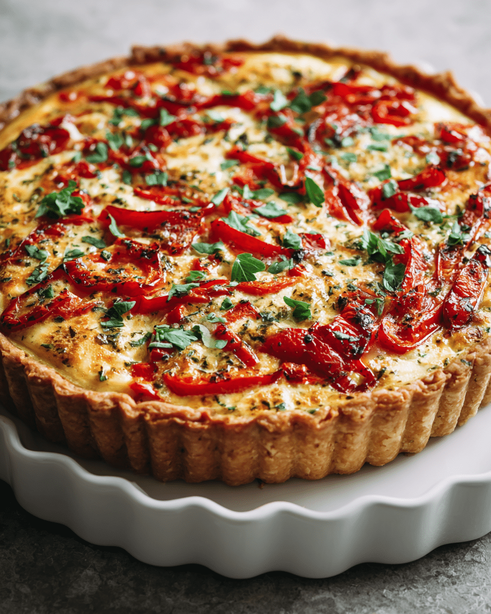 Cheesy Cauliflower Crust Quiche – Keto Brunch Must-Try