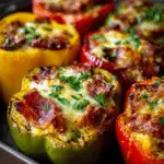 Kielbasa Stuffed Peppers (Low Carb)