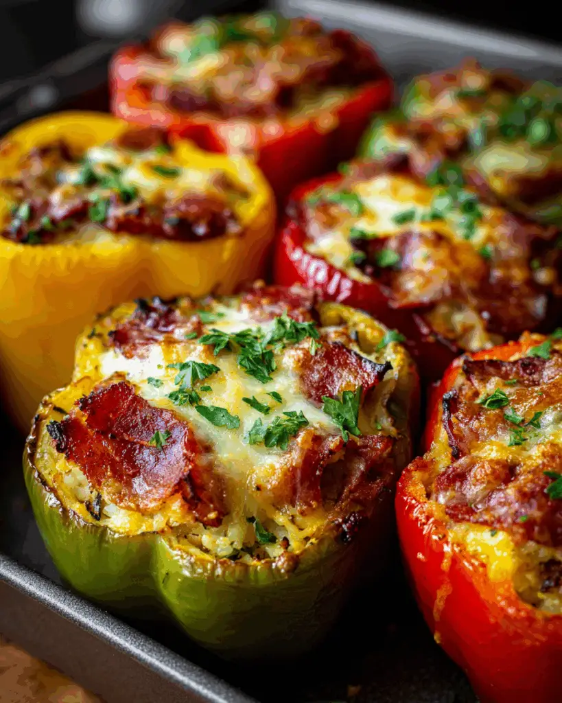 Kielbasa Stuffed Peppers (Low Carb)
