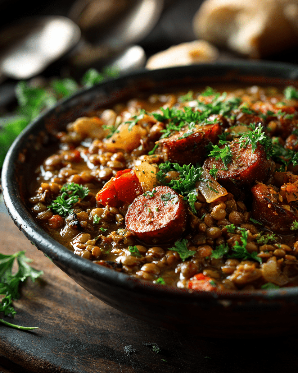 Kielbasa and Lentil Stew