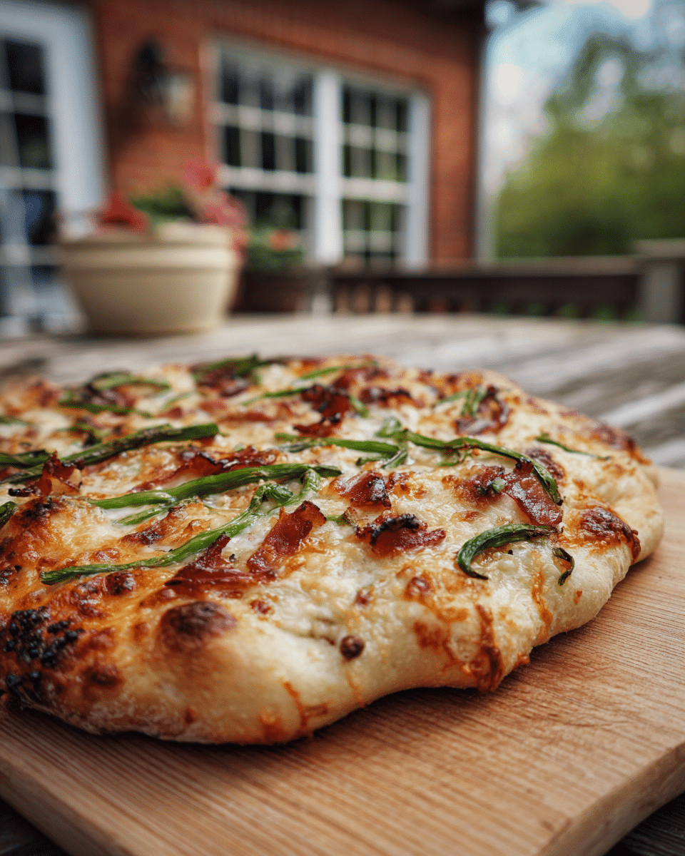 Garlic Scape and Bacon Pizza – Savory Summer Favorite