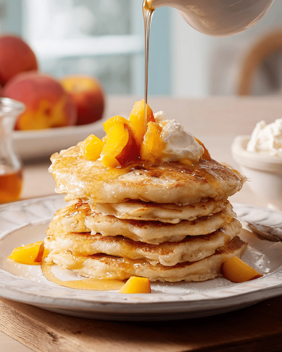 Fluffy Peach Pancakes – Juicy Twist On A Breakfast Classic