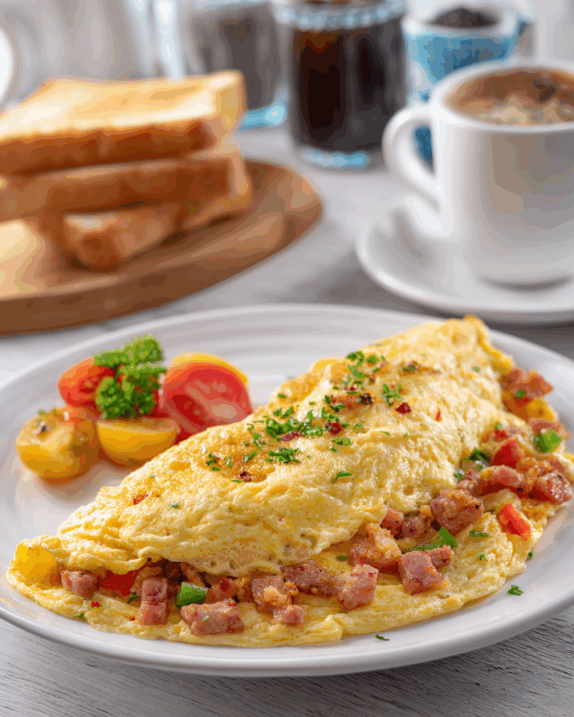 Luncheon Meat Omelette – Fluffy, Filling & Protein-Packed