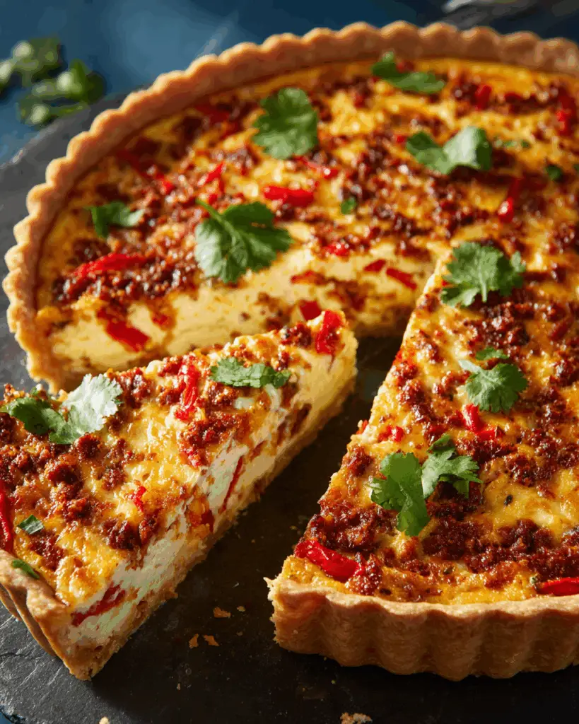 Chorizo Pepper Jack Quiche – Spicy and Bold Brunch Hit