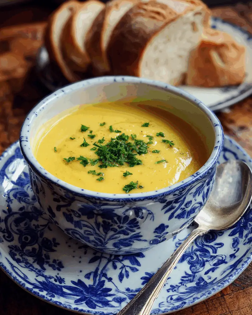 Creamy Patty Pan Squash Soup