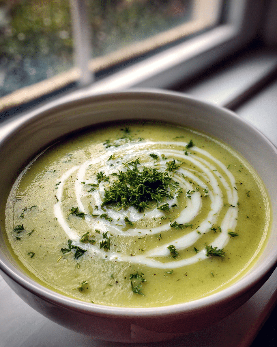 Garlic Scape Soup – Light, Creamy & Garden-Fresh