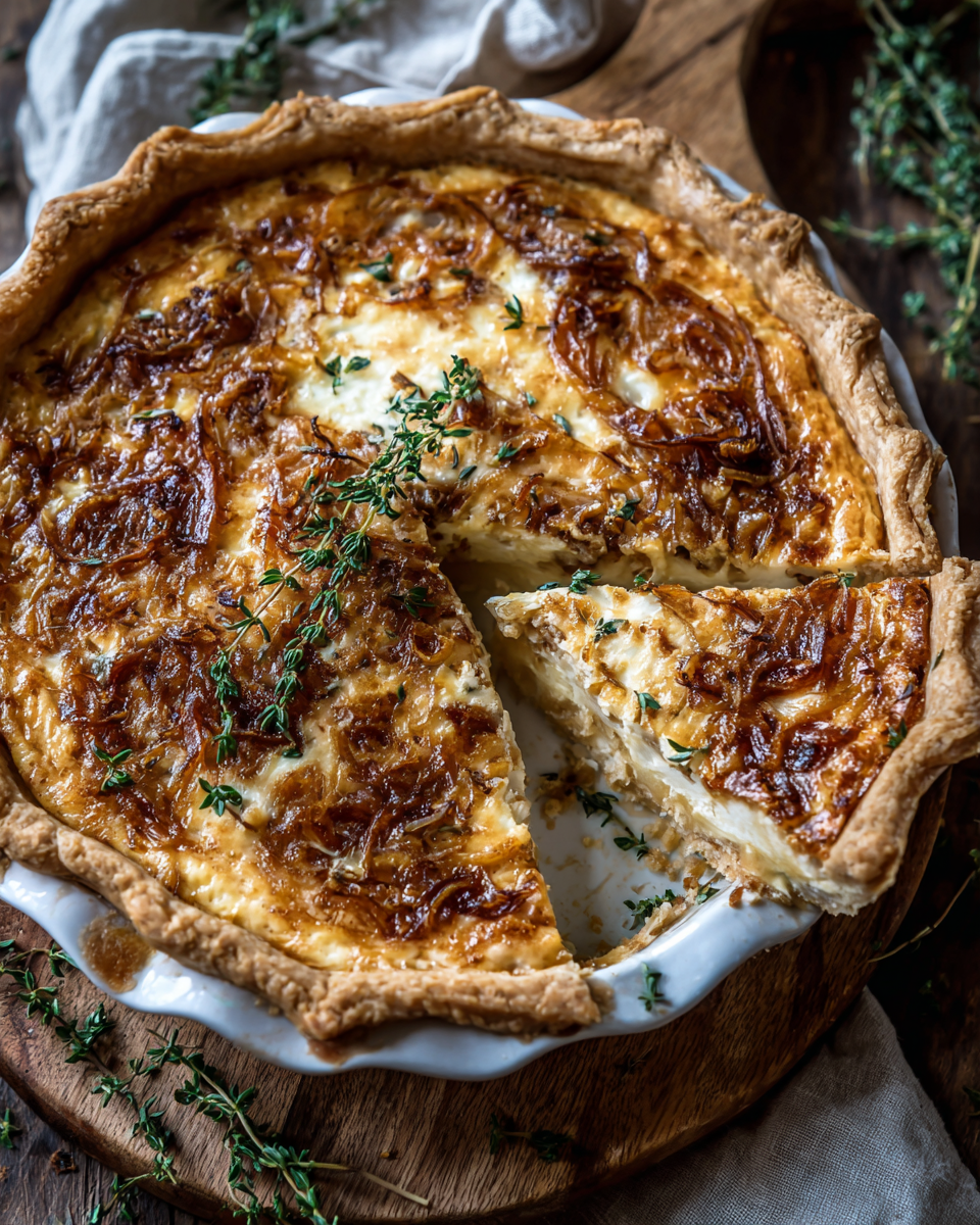Caramelized Onion Quiche – Sweet, Savory, and Buttery
