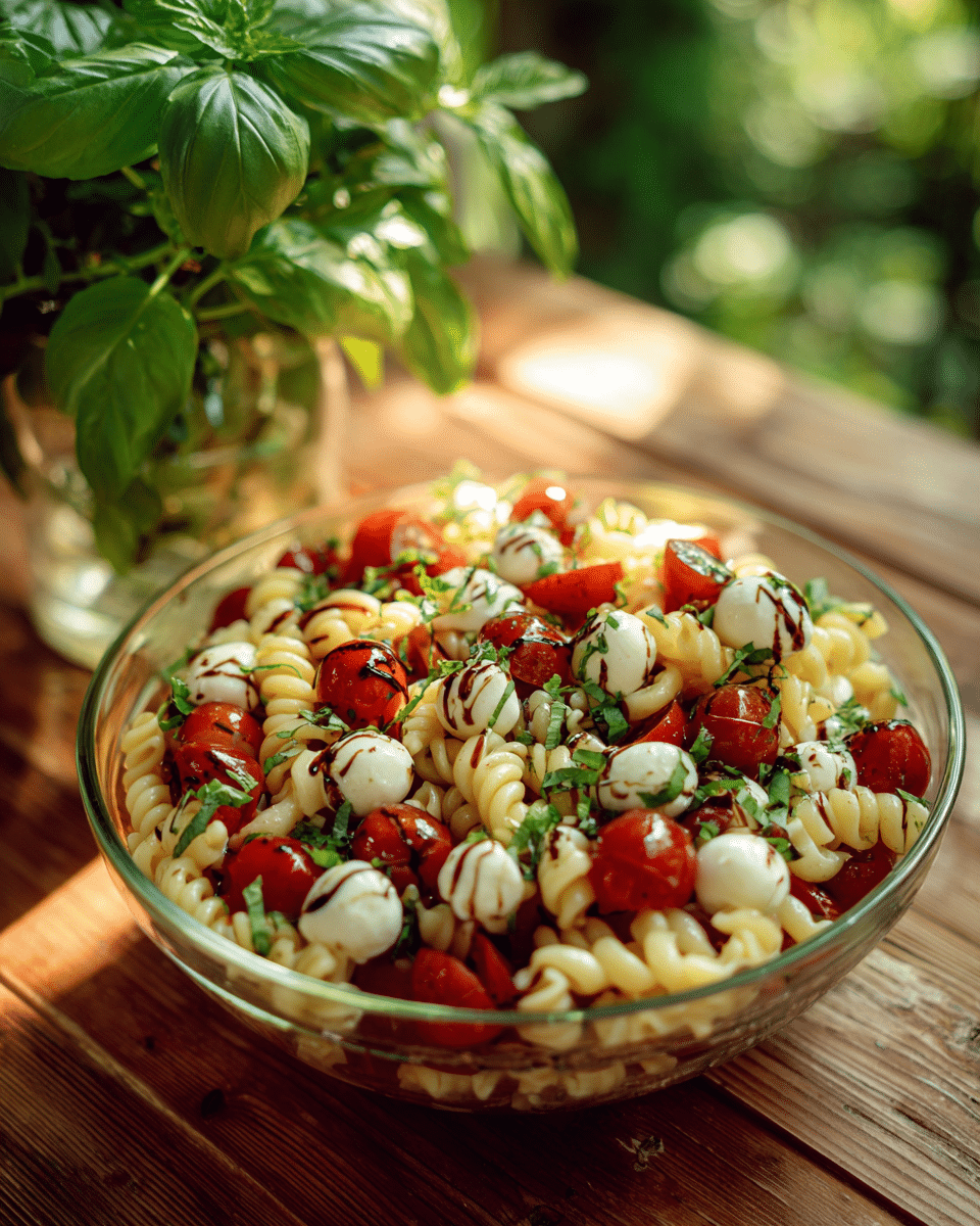 Caprese Pasta Salad – Fresh, Colorful & Make-Ahead