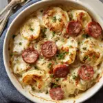 Kielbasa and Pierogi Bake