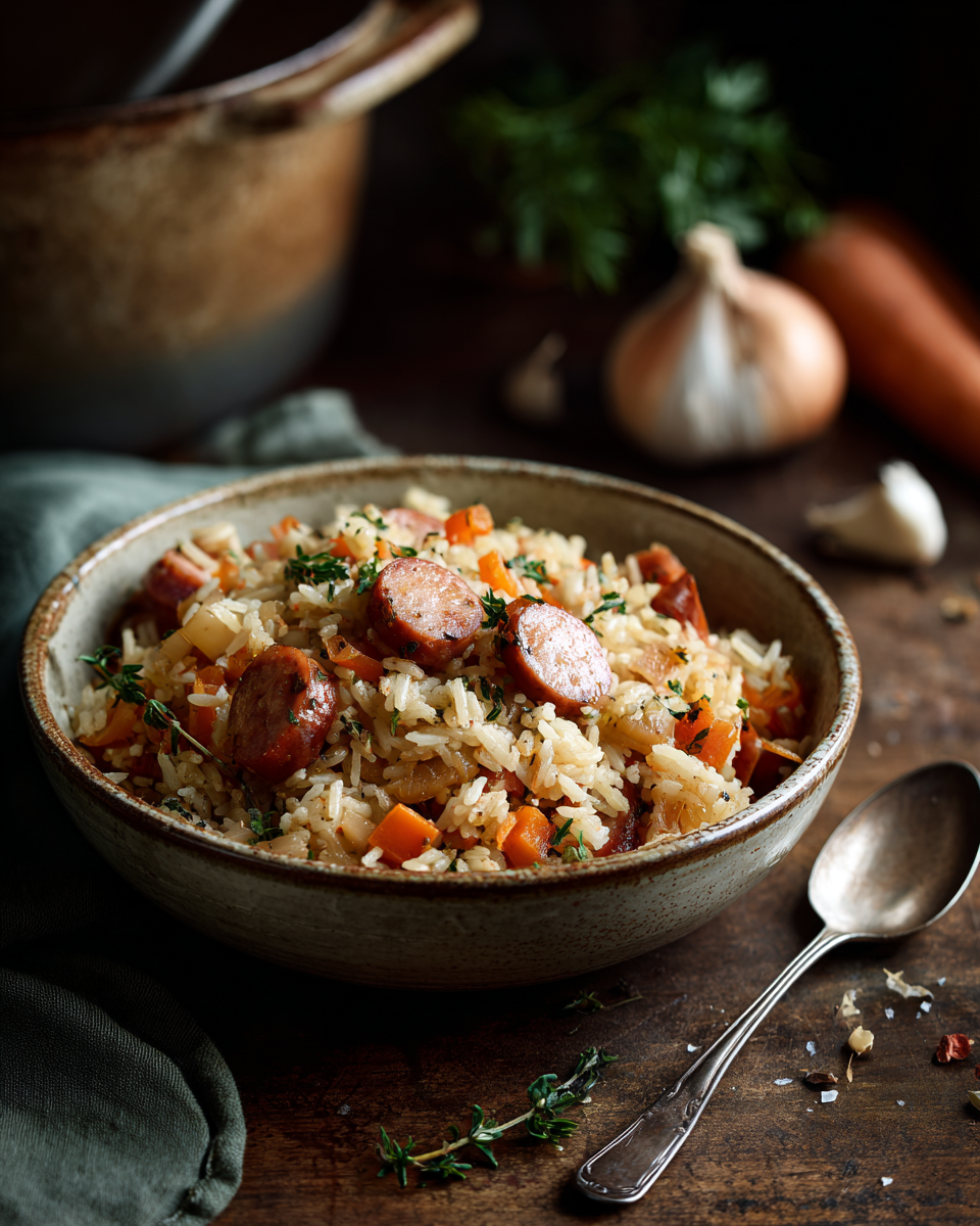 Kielbasa Rice Pilaf