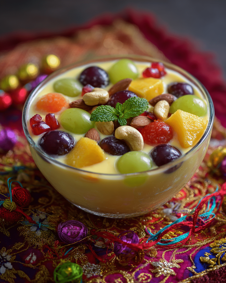 Fruit Custard Bowl – Colorful & Refreshing Dessert for Rakhi