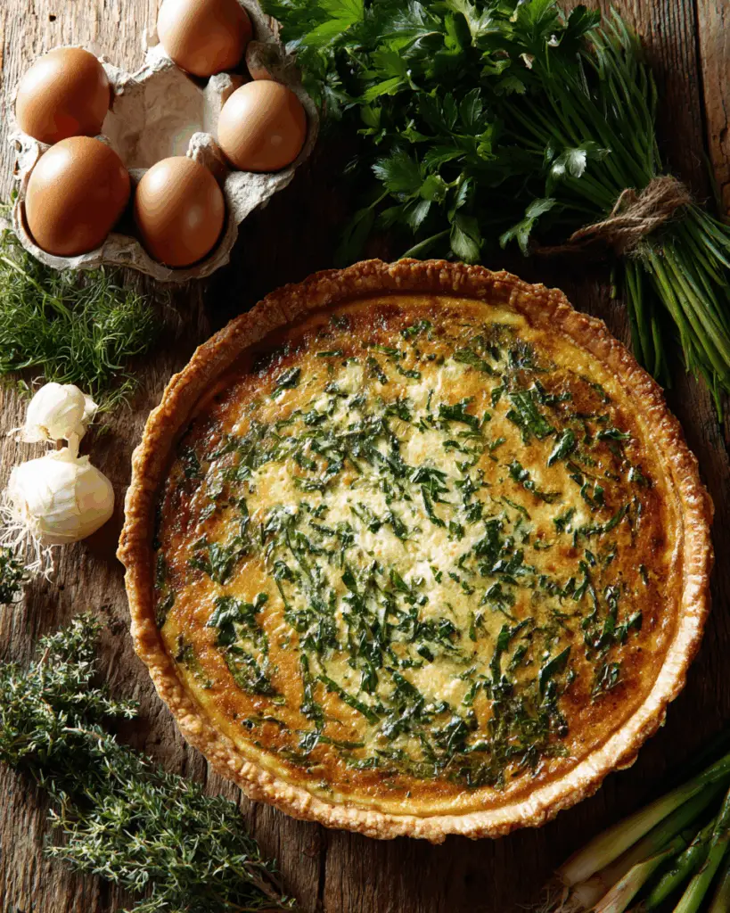 Herb Garden Quiche – Fresh, Fragrant & Vegetarian