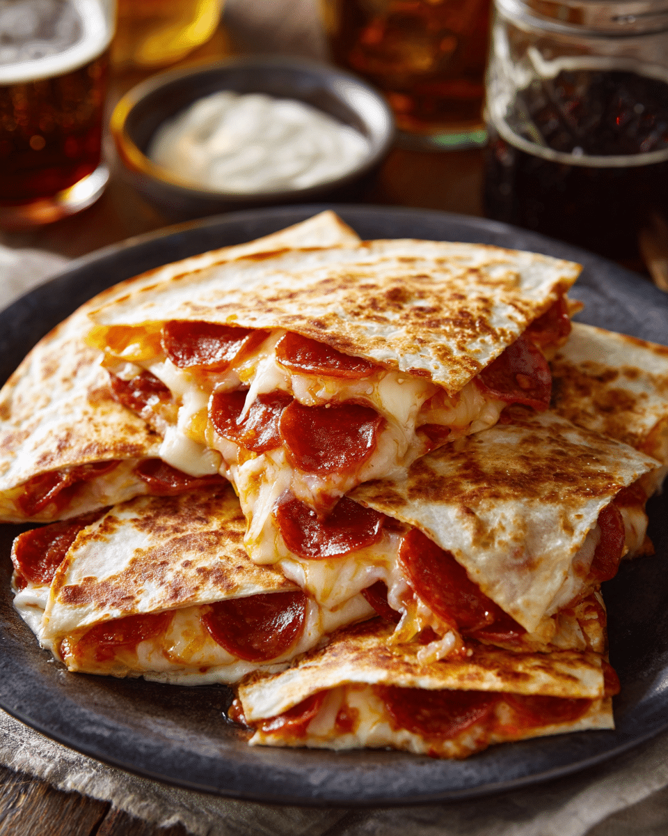 Pepperoni Pizza Quesadillas – Cheesy, Fast & College-Friendly