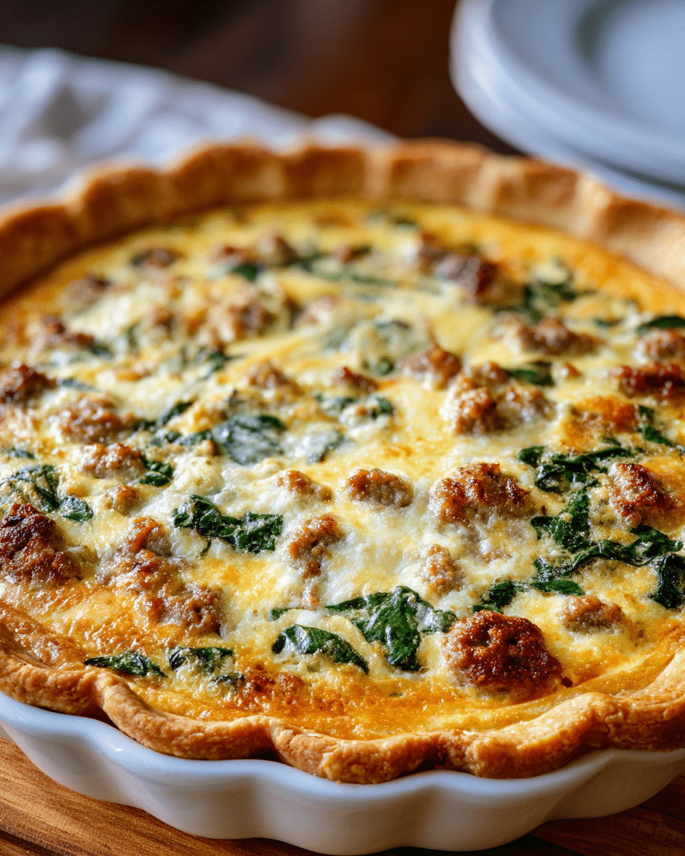 Sausage Spinach Quiche – Comfort Food in Every Bite