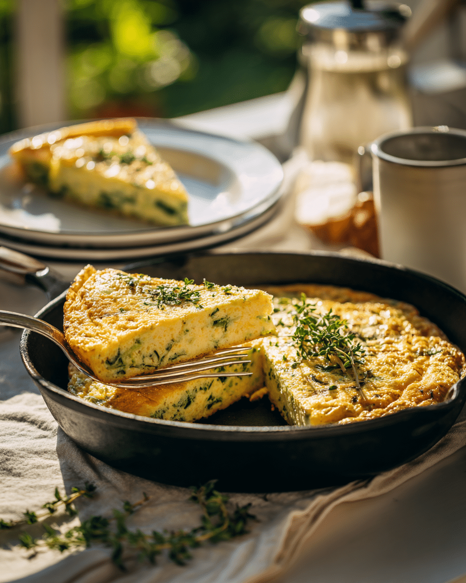 Garlic Scape Frittata