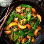 Peach Ginger Stir Fry