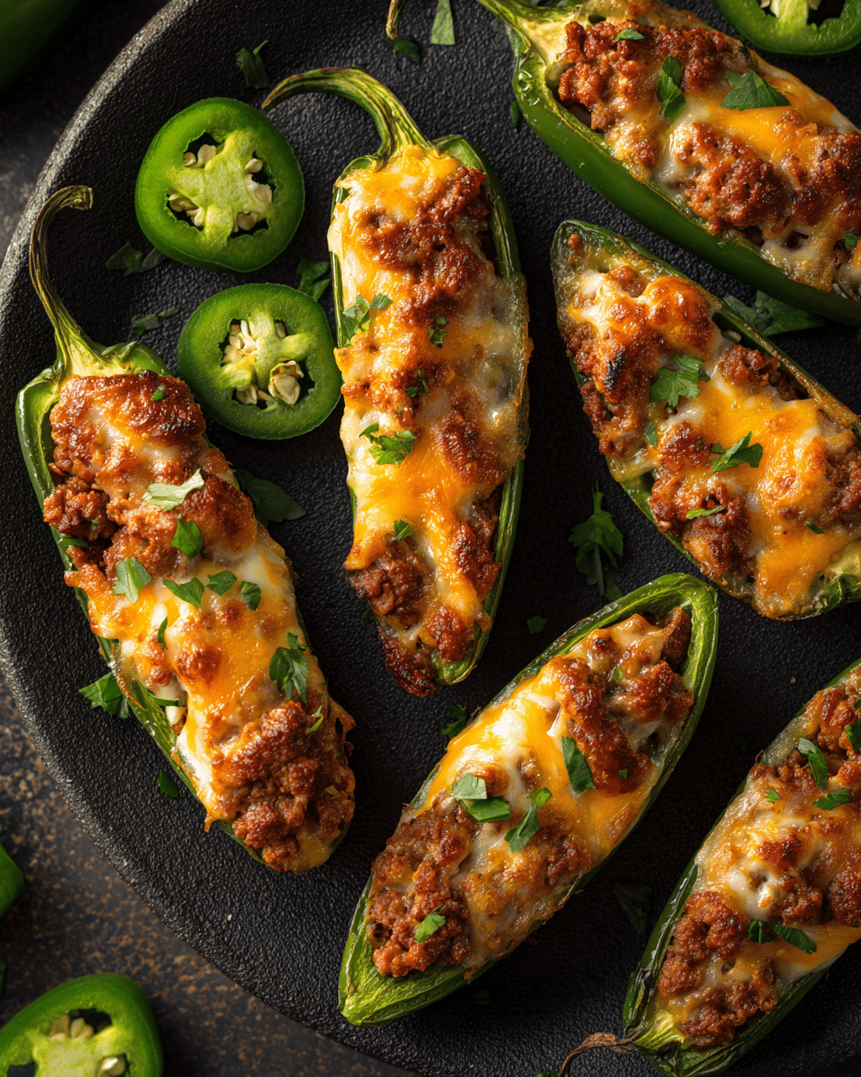 Football Food Sausage-Stuffed Jalapeños – Spicy, Cheesy & Crowd-Magnet