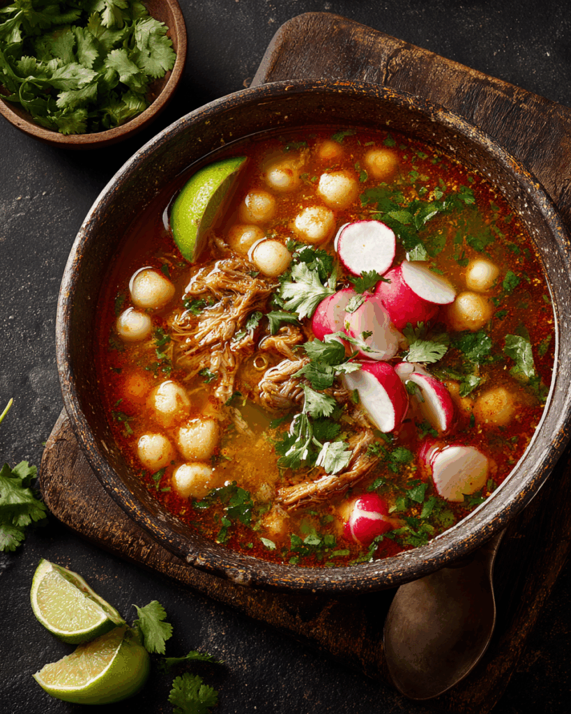 Pozole Rojo or Verde – Festive Hominy Bowl