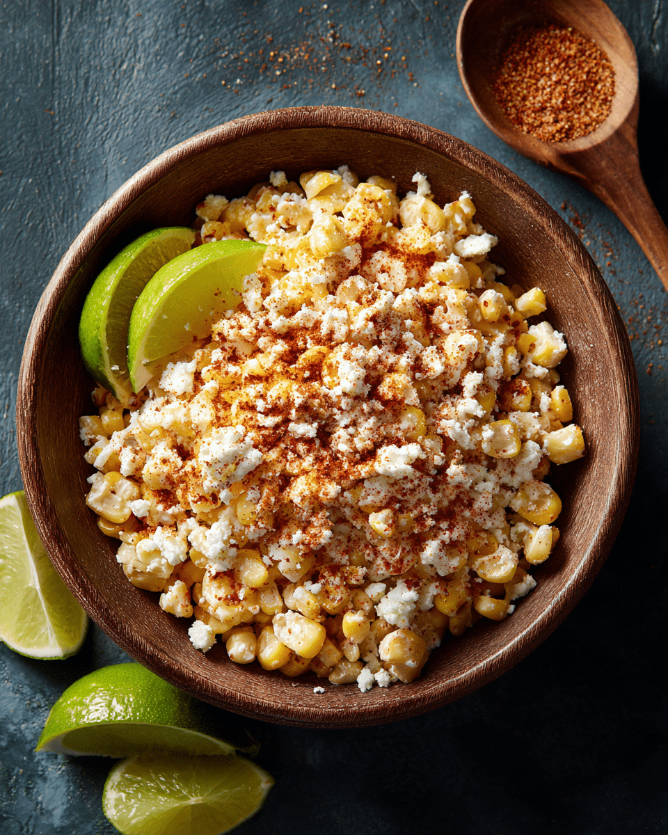 Esquites with Cotija & Lime – Creamy Street Corn