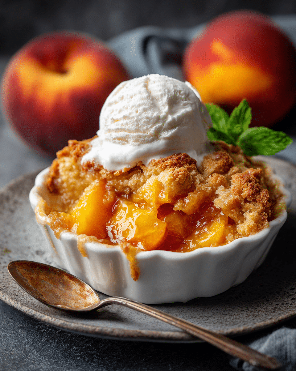 Easy Peach Cobbler – Classic, Juicy & Crowd-Favorite Summer Dessert
