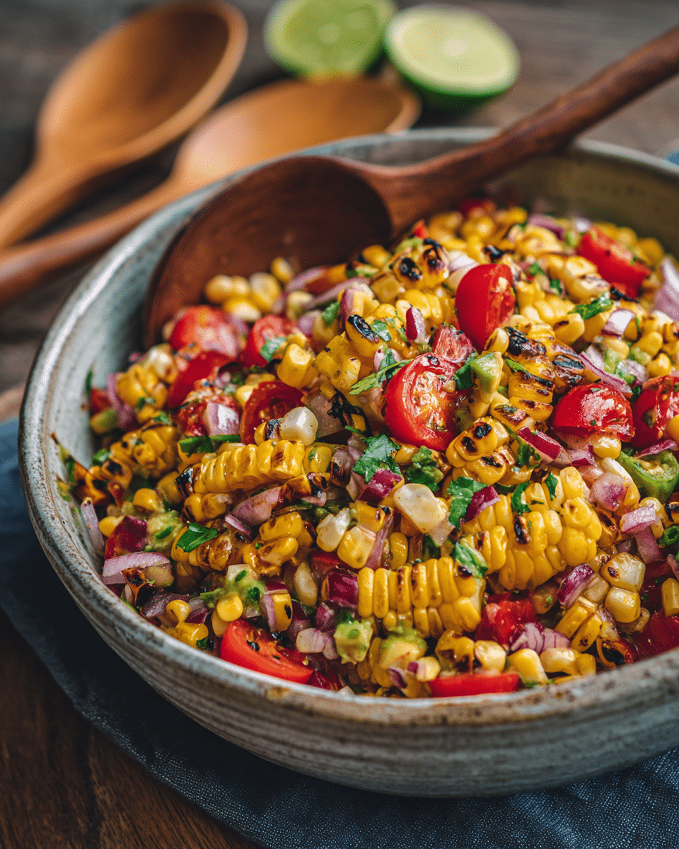 Labor Day Grilled Corn Salsa – Fresh, Smoky & Colorful