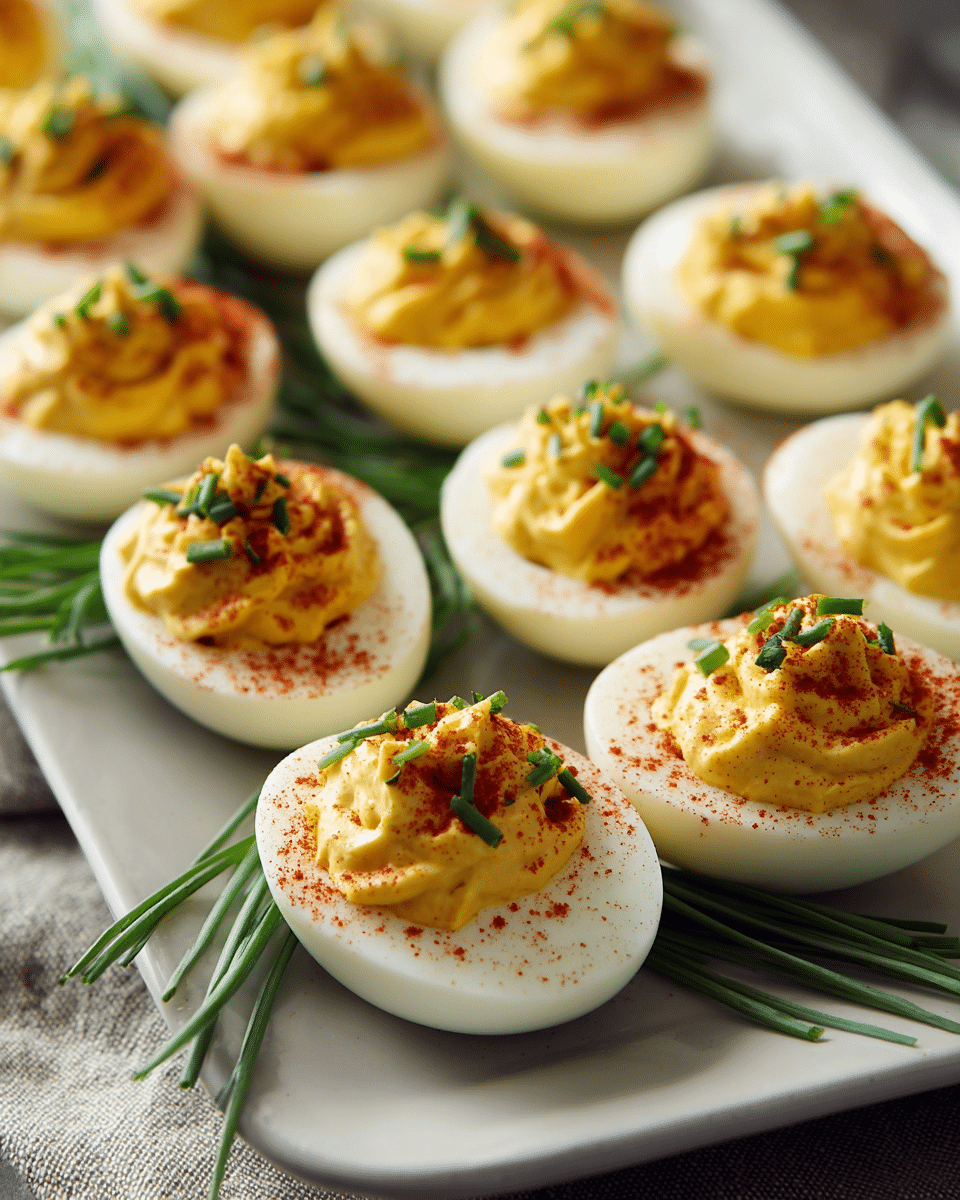 Labor Day Deviled Eggs – Classic, Creamy & Crowd-Pleasing