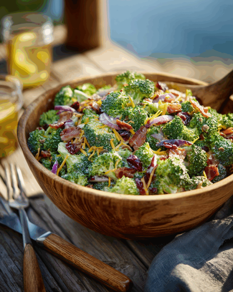 Labor Day Loaded Broccoli Salad – Crunchy, Bacon‑Cheddar & Bright