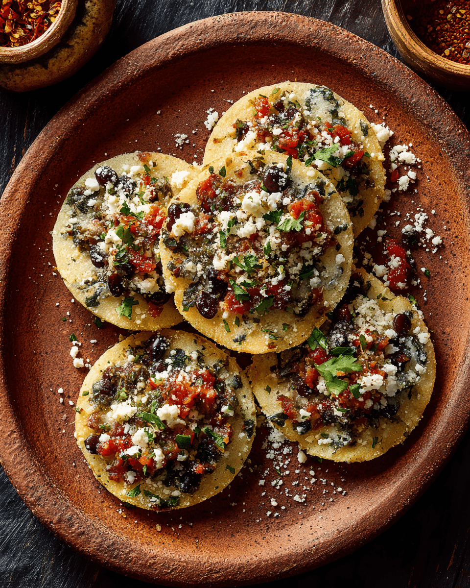 Tlacoyos Stuffed Masa Cakes