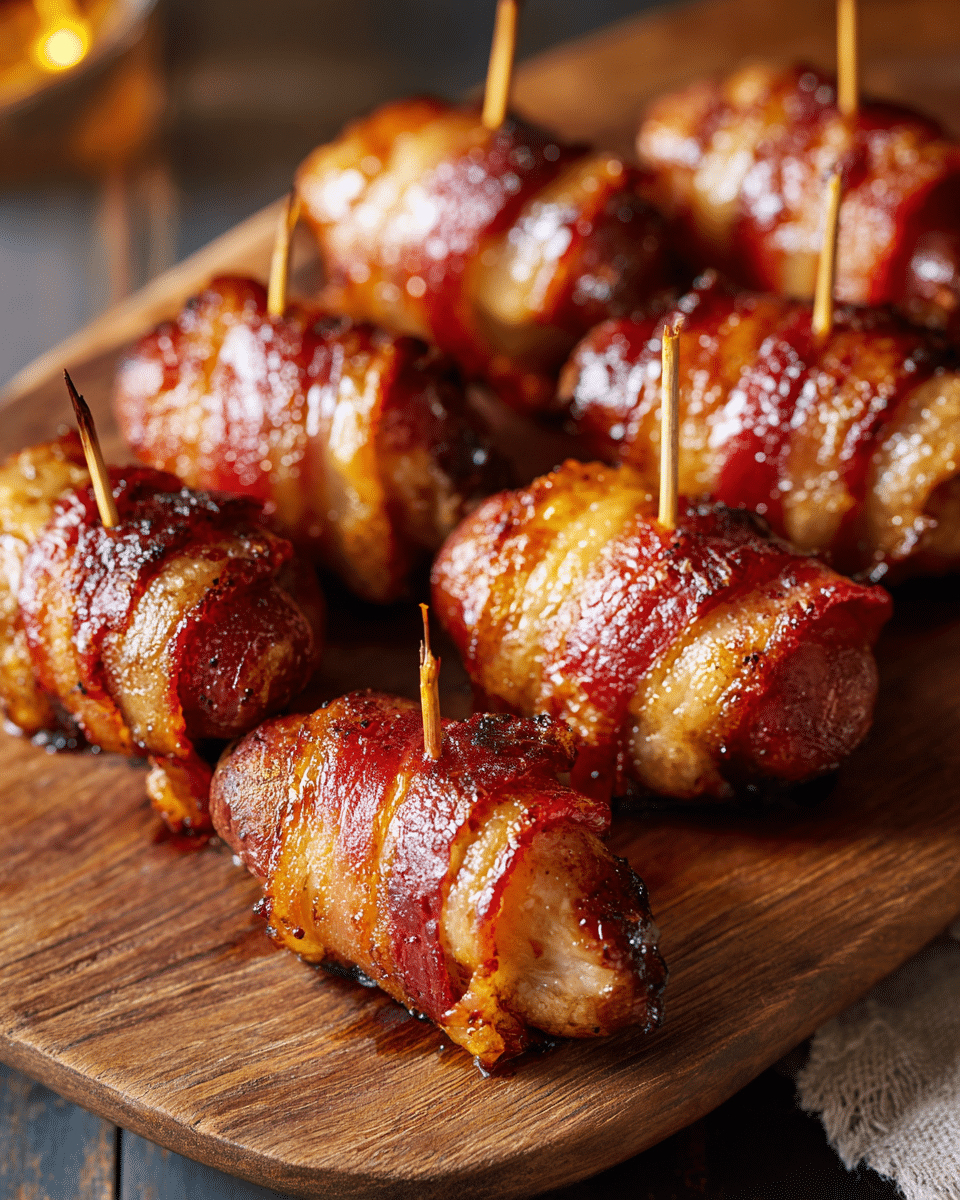 Football Food Bacon-Wrapped Smokies – Smoky, Easy Appetizer Win