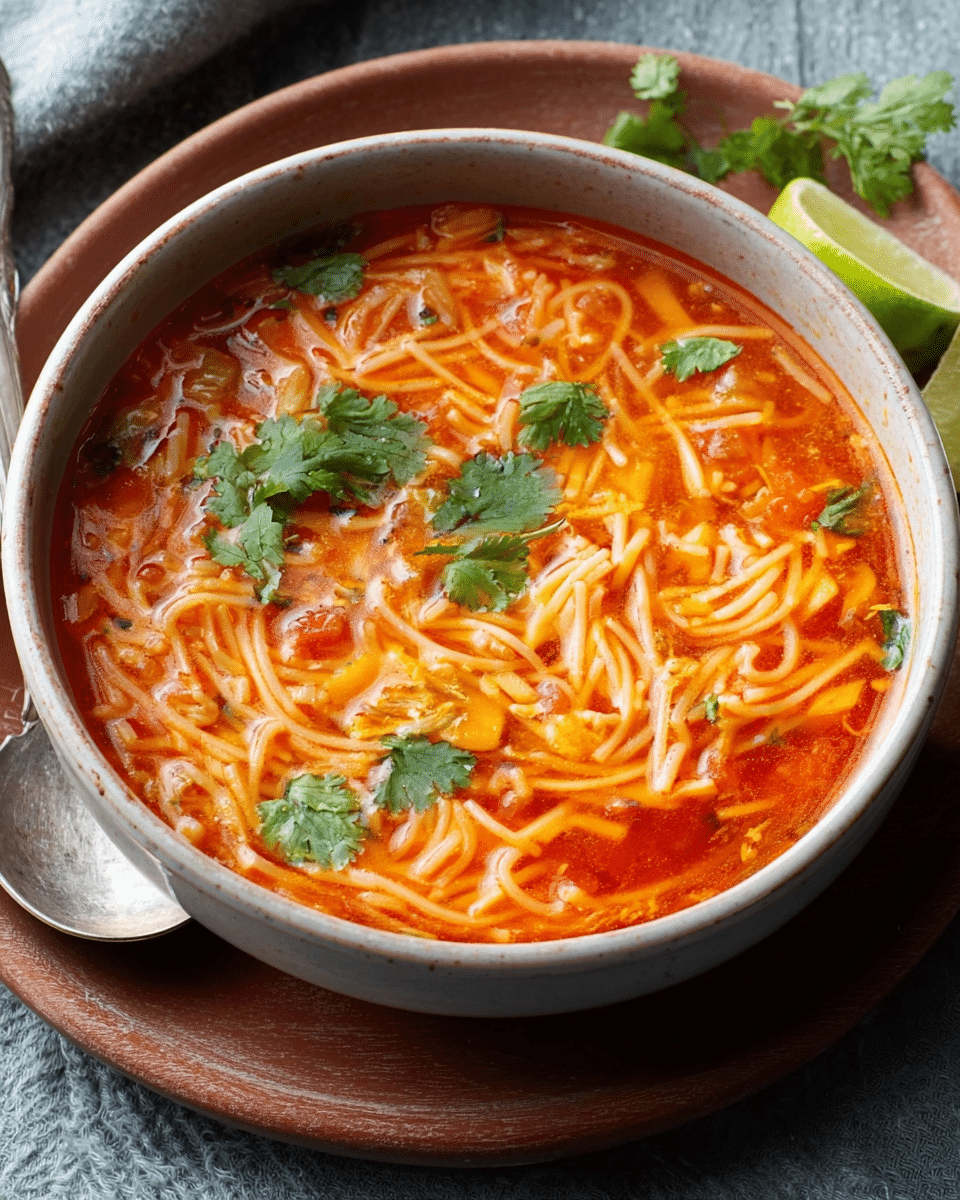 Sopa de Fideo – Comforting Mexican Noodle Soup