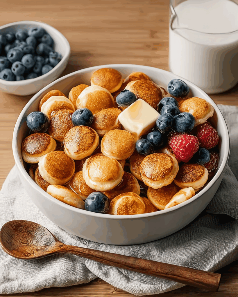 Mini Pancake Cereal – Whimsical, Bite-Sized & Viral Brunch Hit