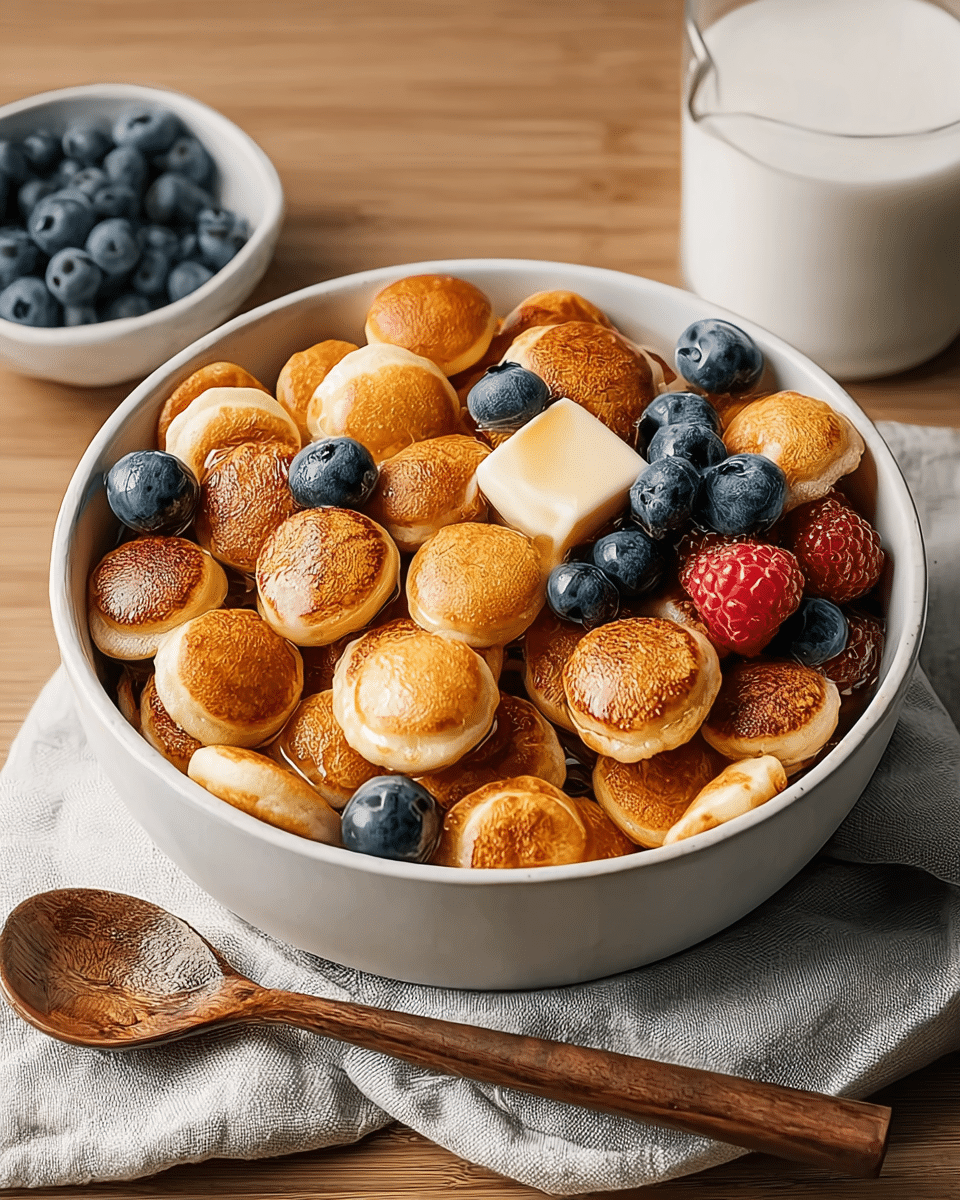 Mini Pancake Cereal – Whimsical, Bite-Sized & Viral Brunch Hit