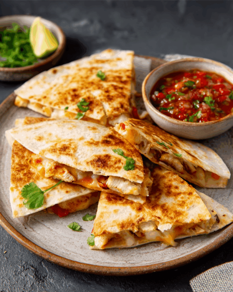 Mini Chicken Quesadillas – Easy School Lunch Idea