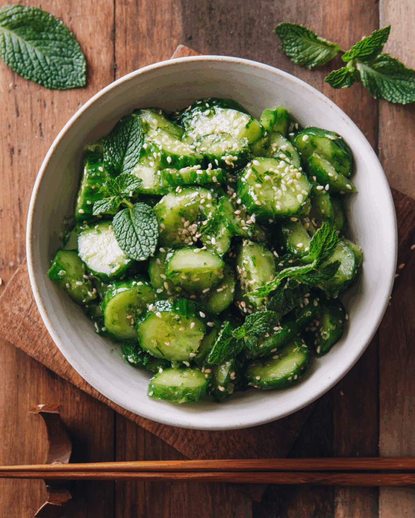 Asian Cucumber Sesame Salad – Light, Nutty & Umami-Infused Side Dish