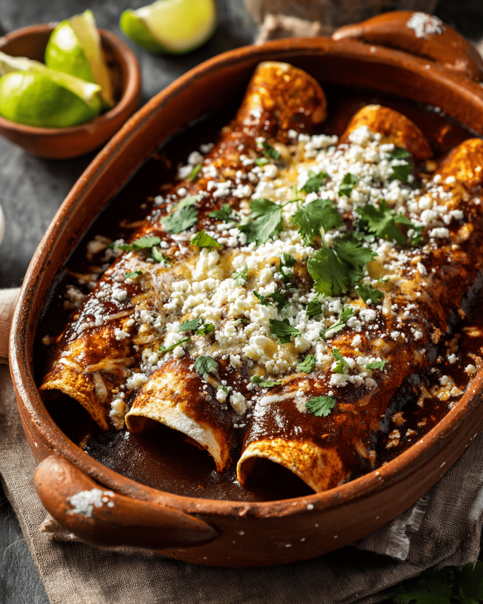 Mole Enchiladas – Saucy, Festive Mexican Independence Day Food