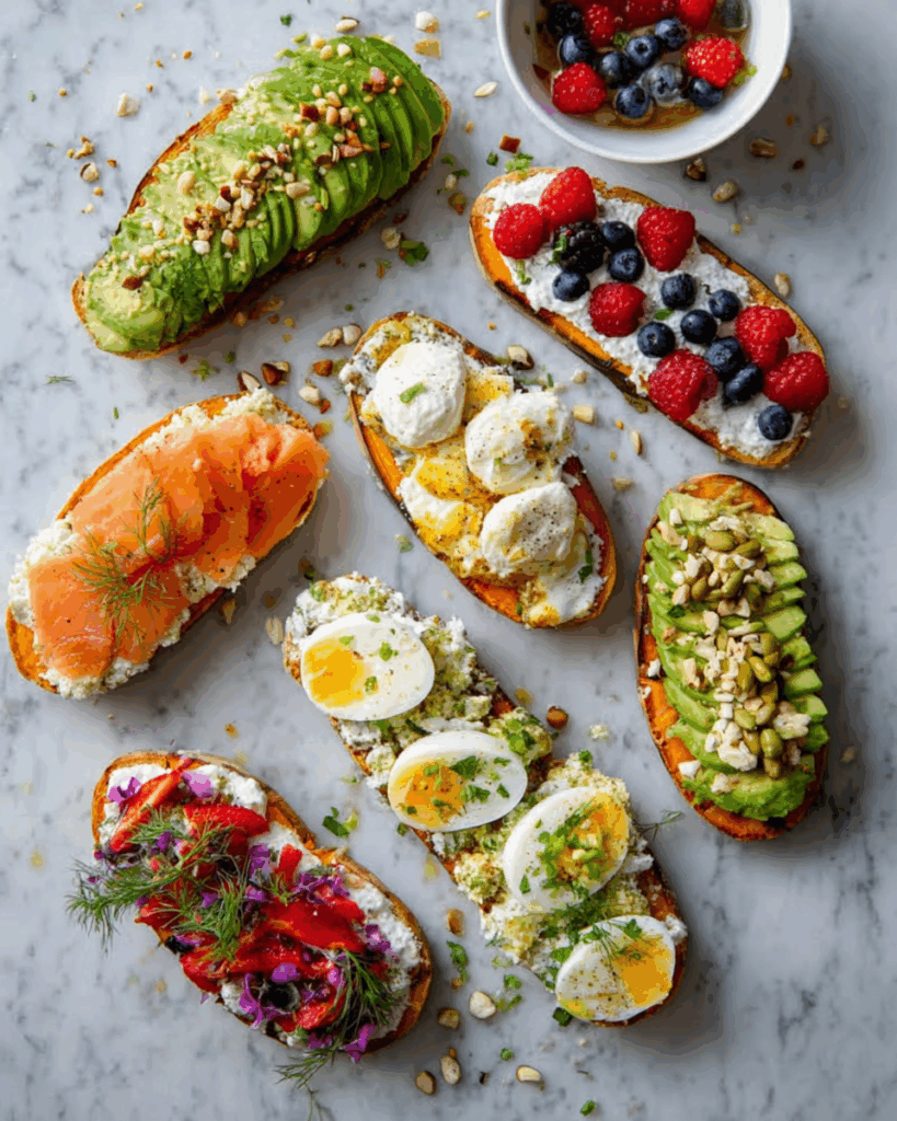 Sweet Potato Toasts – Vibrant, Nutrient-Packed & Topping-Friendly