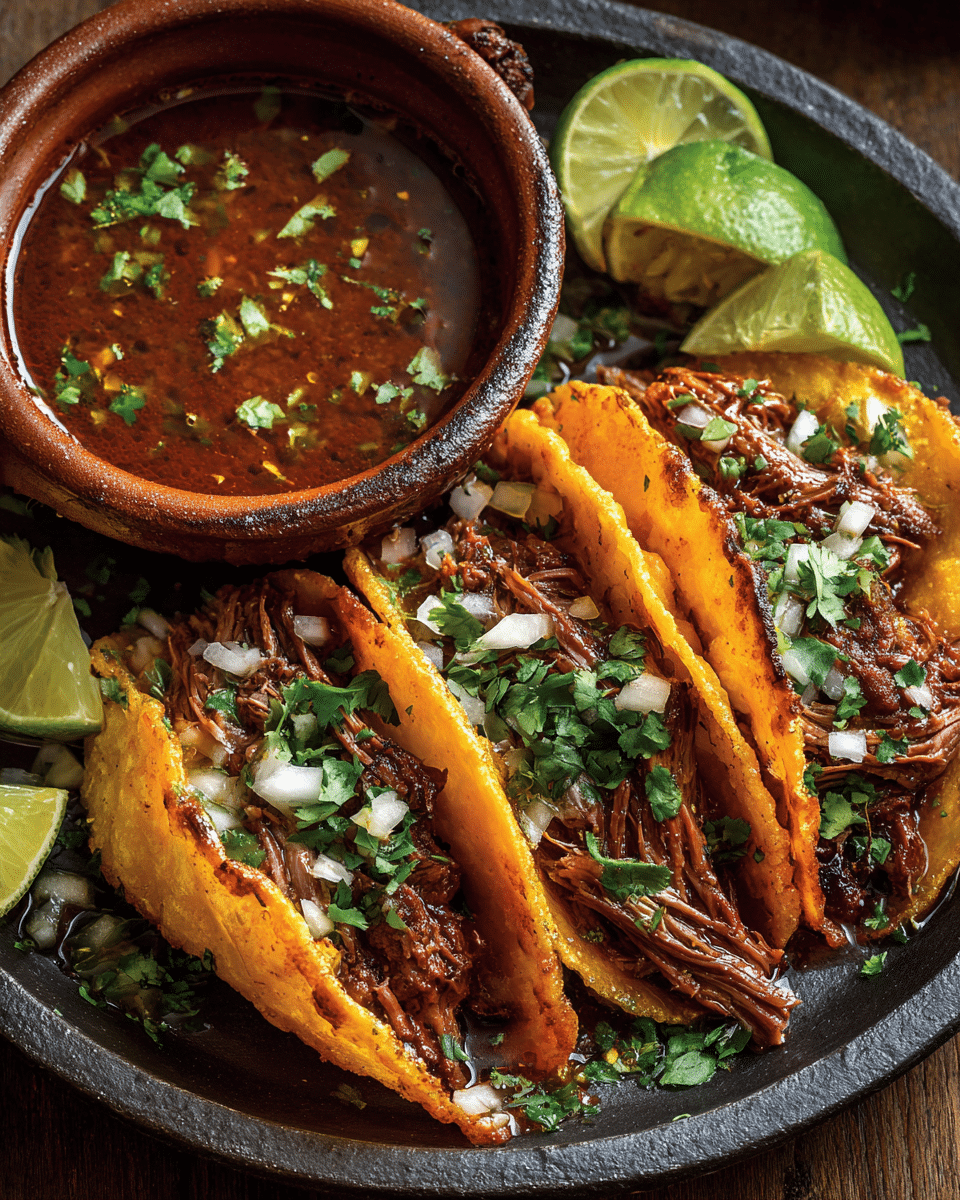 Birria Tacos – Juicy Slow-Cooked Meat Mexican Independence Day Food
