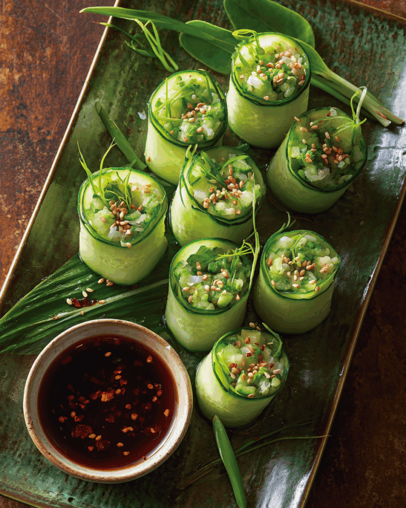 Cucumber Sushi Rolls – Crisp, Healthy & No-Rice Low-Carb Snack