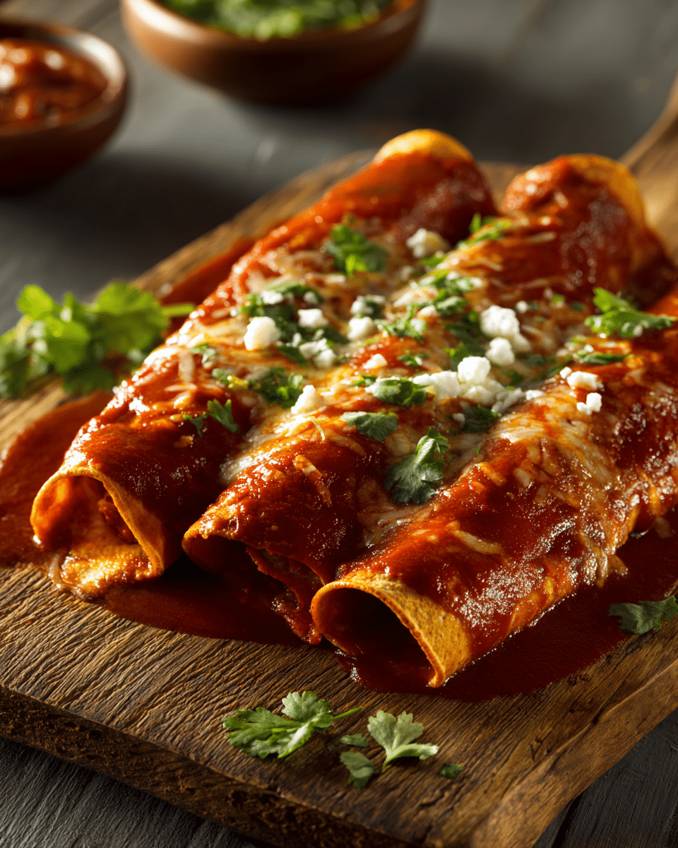 Enchiladas Rojas o Verdes – Saucy Tortilla Rolls