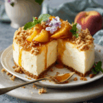 Peach Cobbler Cheesecake – Decadent, Creamy & Cobbler-Inspired Sweet