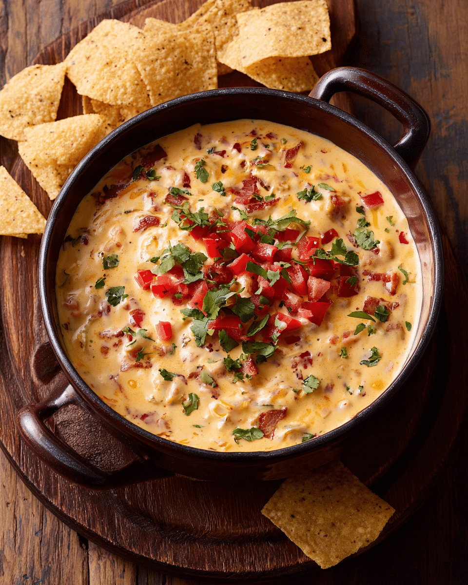 Football Food BBQ Cowboy Queso – Bold, Creamy, Tailgate Essential